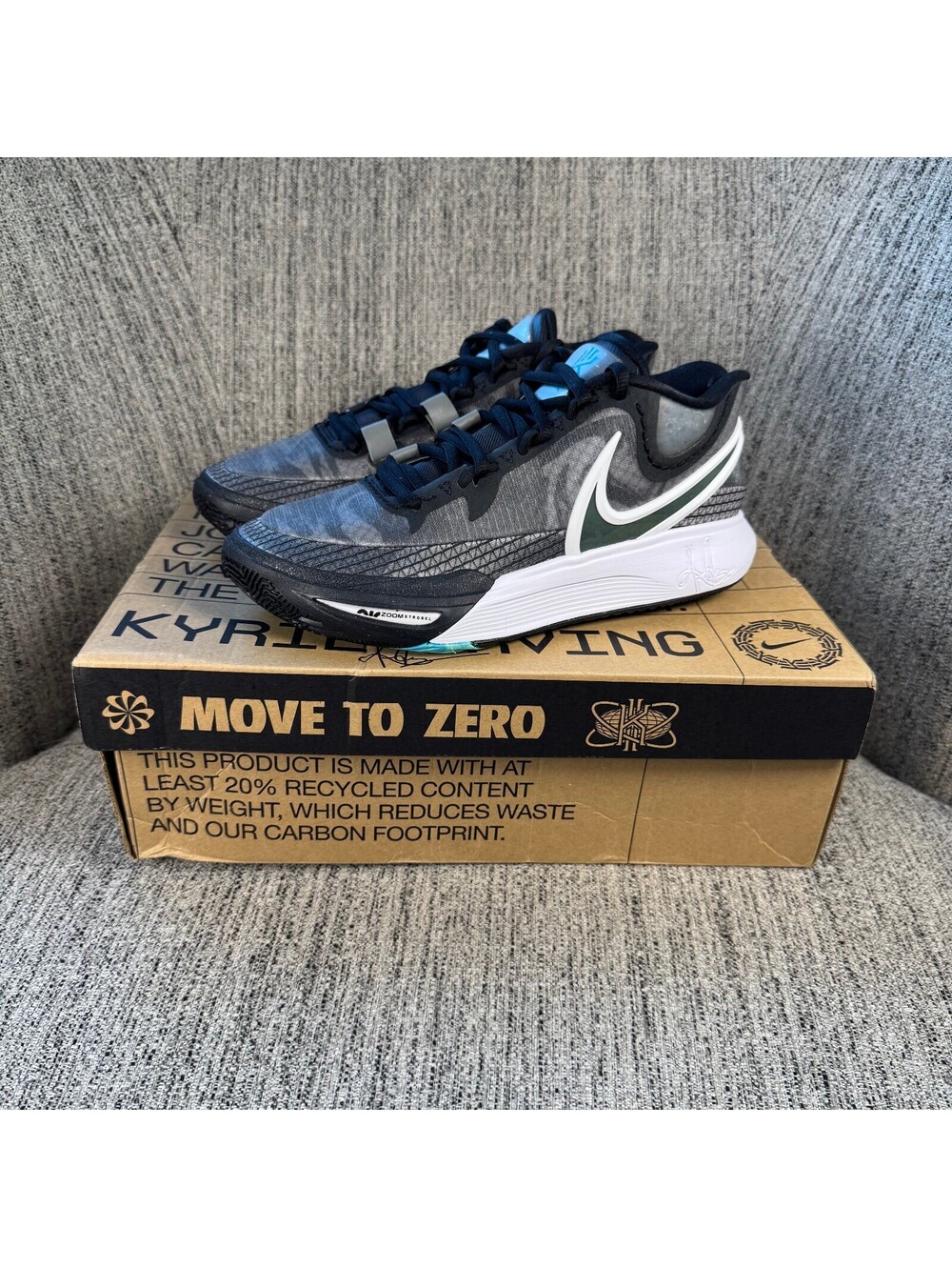Nike Kyrie 8 Infinity Orca NIB Basketball Shoes Black Mens 6 Womens 7.5 NEW